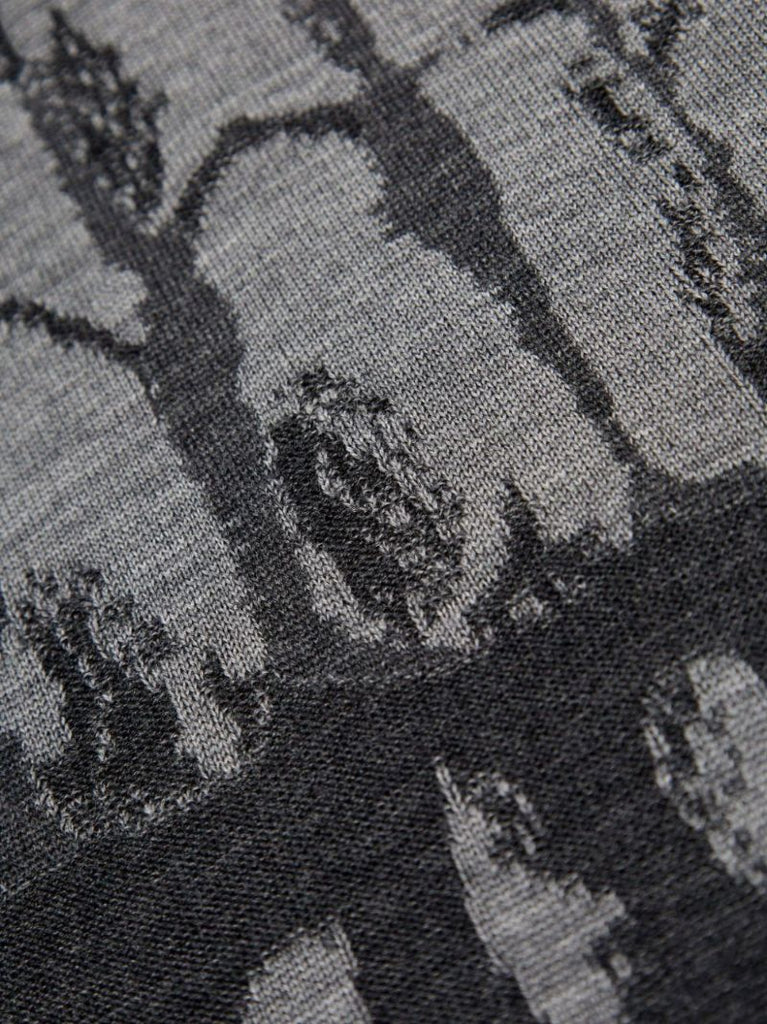 Black Skull-print Sweater