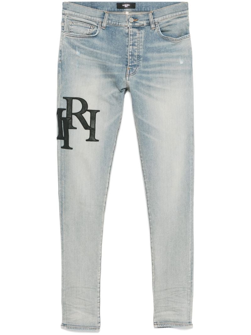 Staggered-logo Jeans