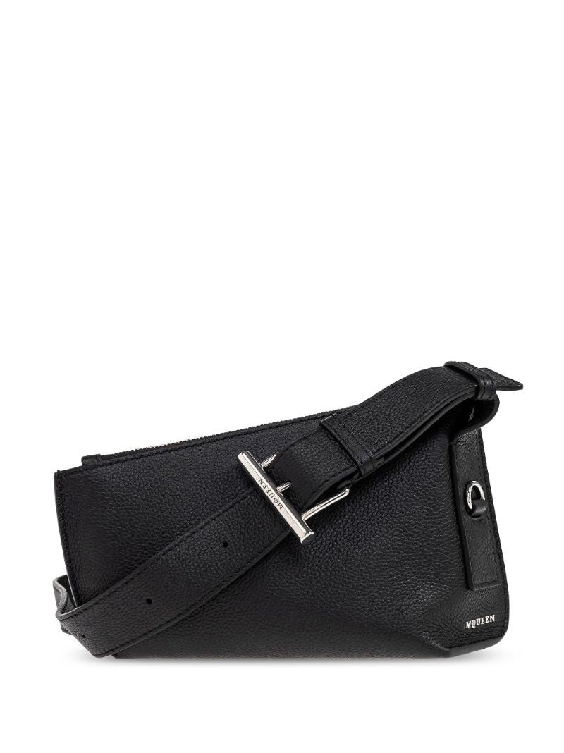 Black T-bar Cross Body Bag
