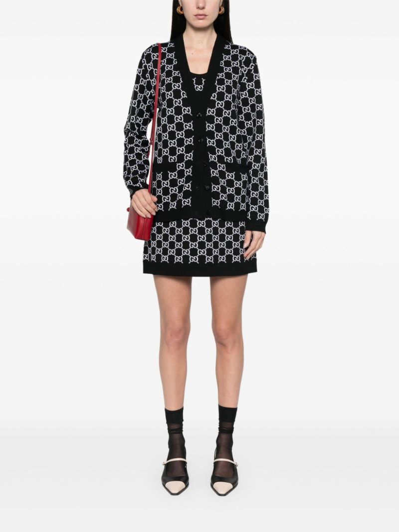 Gg-jacquard Reversible Cardigan