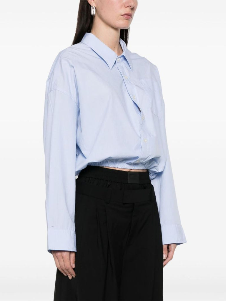 Blue Elasticated Shirt
