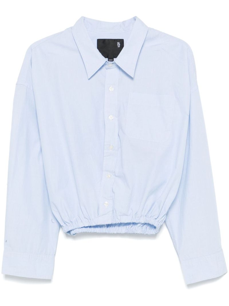 Blue Elasticated Shirt