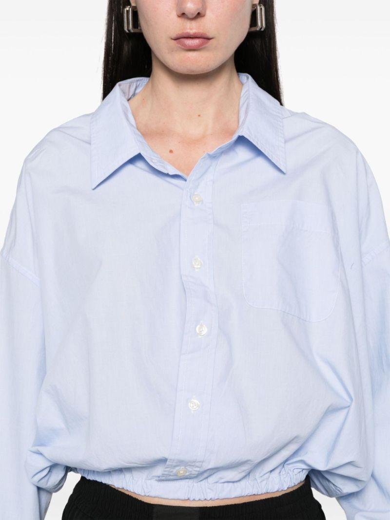 Blue Elasticated Shirt