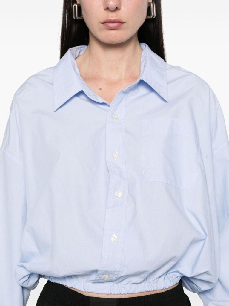 Blue Elasticated Shirt