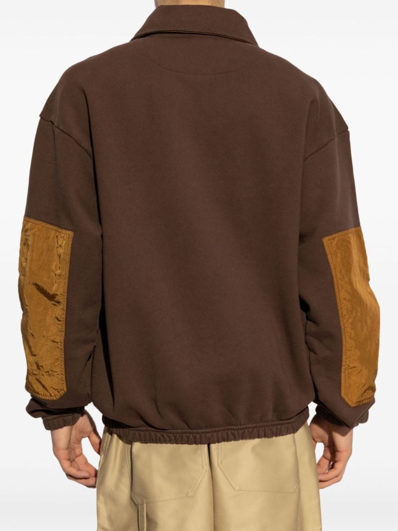 Brown Contrasting-pocket Polo Shirt