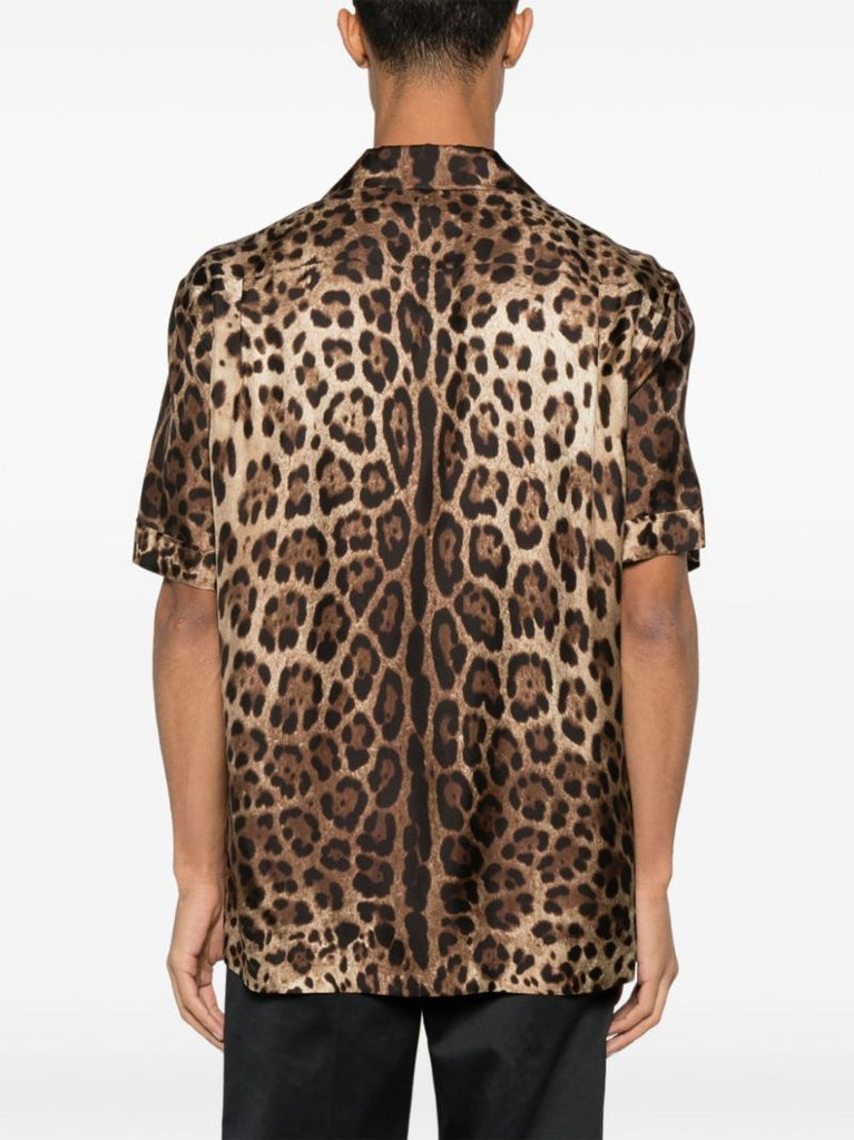 Brown Leopard-print Shirt