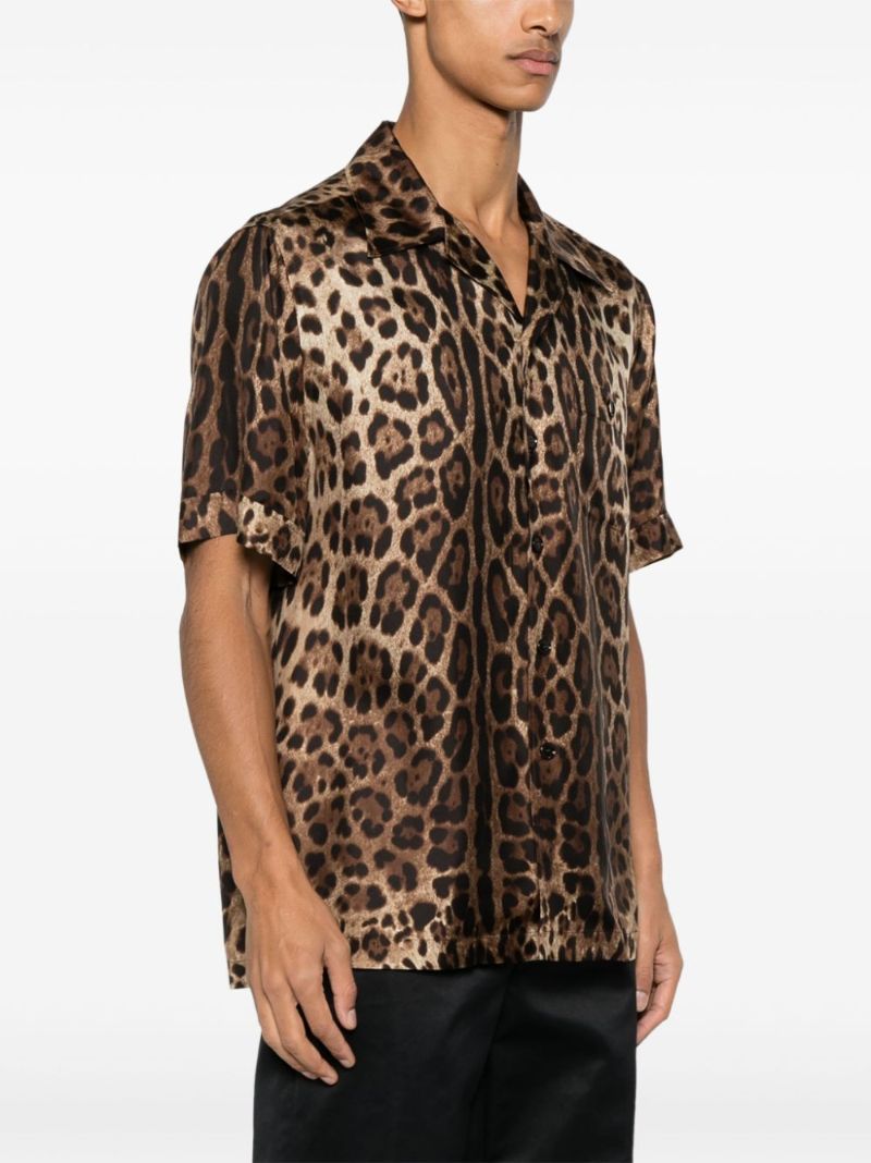 Brown Leopard-print Shirt