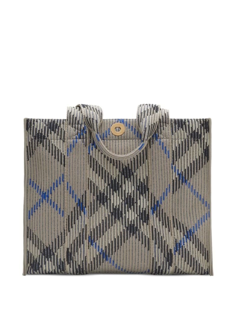 Small Check Tote Bag