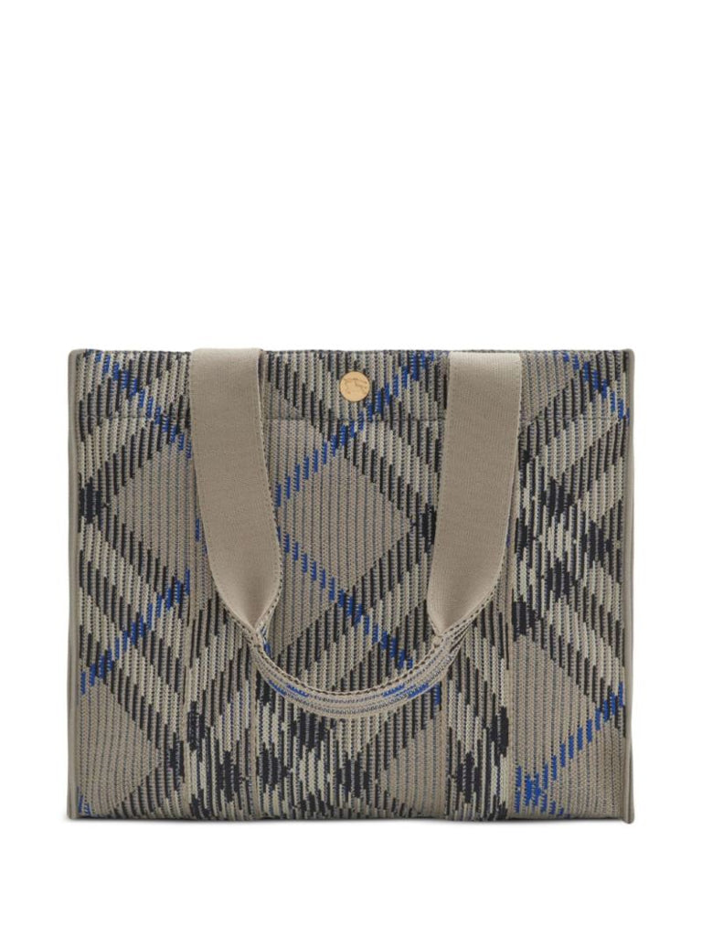 Small Check Tote Bag