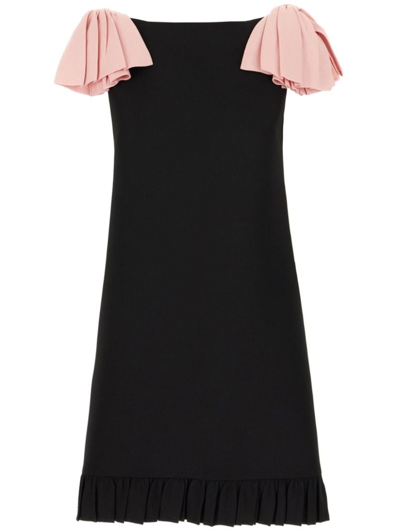 Black Crepe Couture Dress
