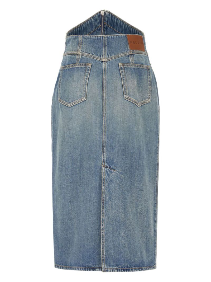 Denim Midi Skirt