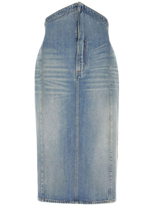Denim Midi Skirt