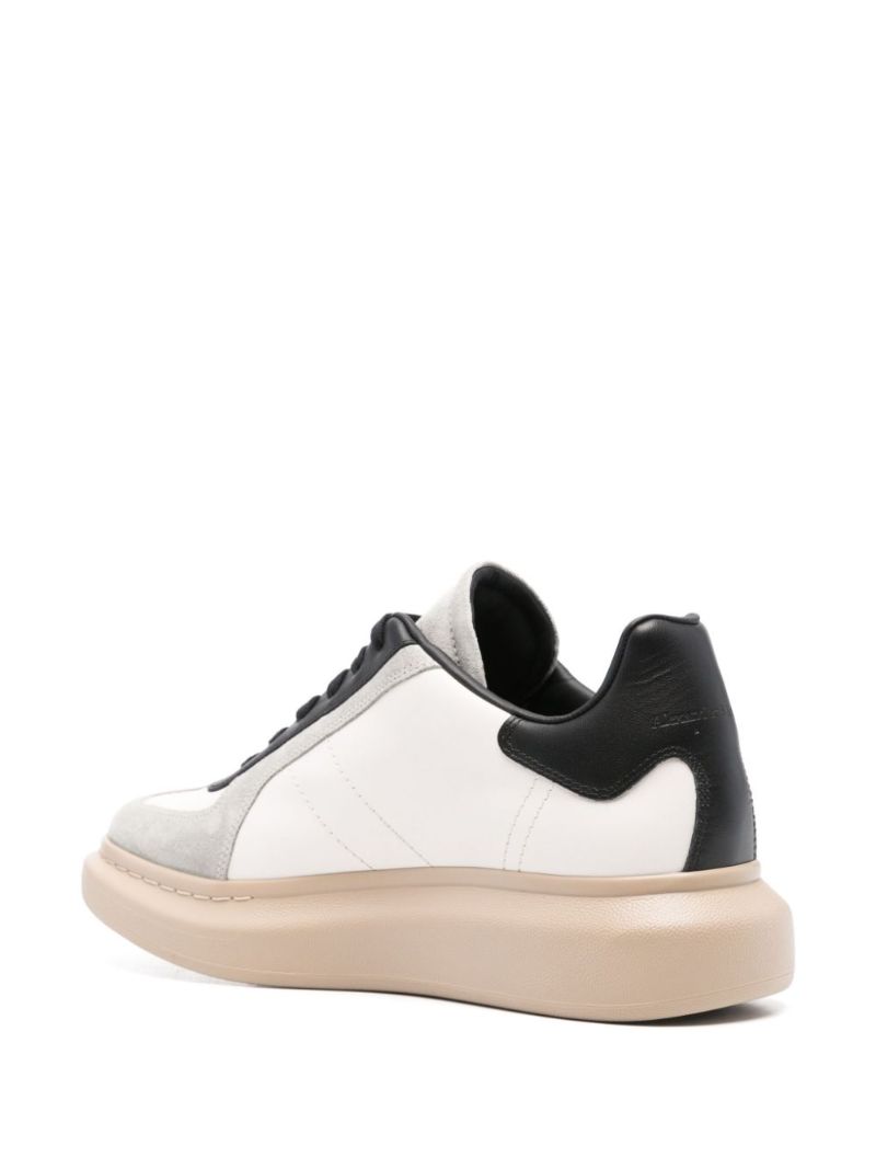 White Oversized Retro Sneakers