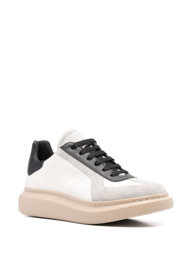 White Oversized Retro Sneakers
