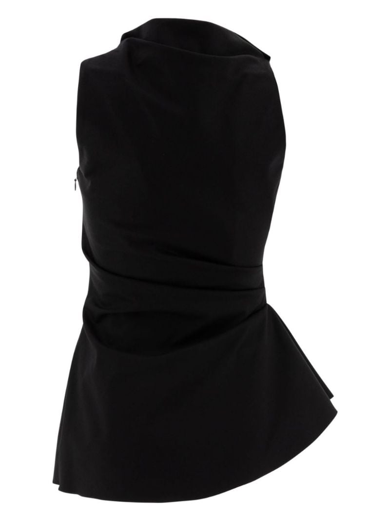 Draped Asymmetric Blouse
