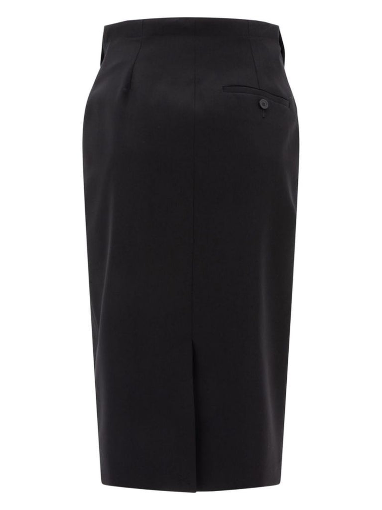 Folded-edge Midi Skirt