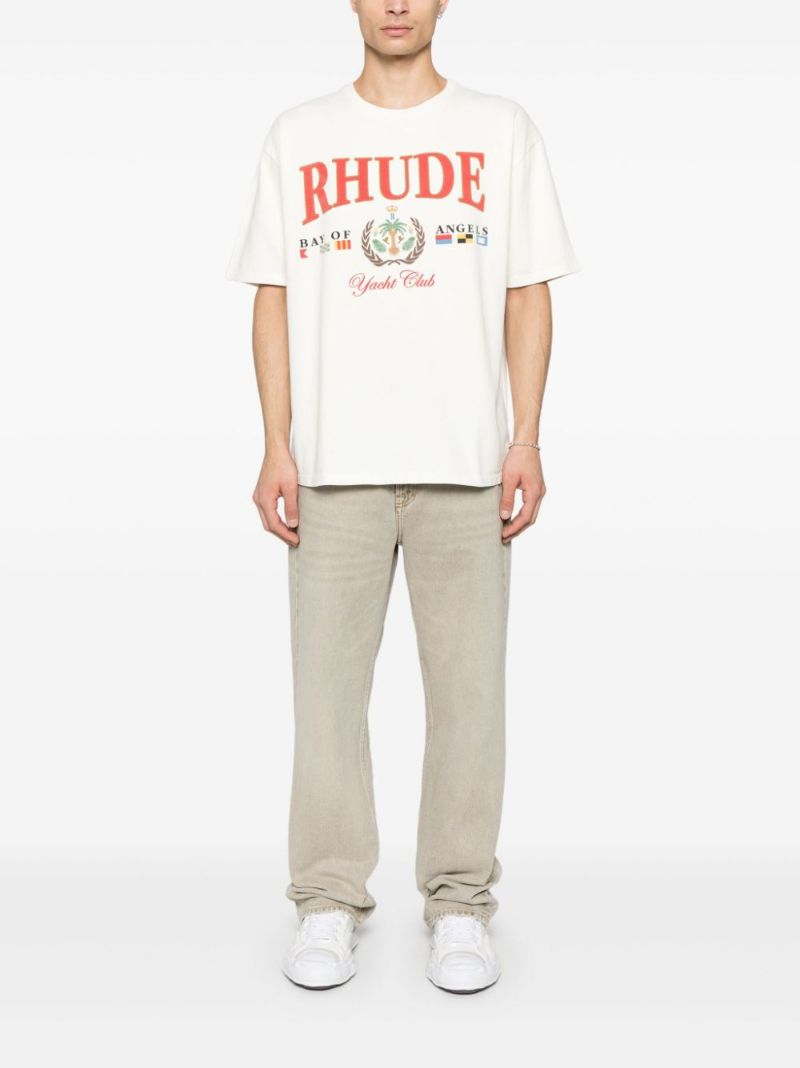 White Logo-print T-shirt