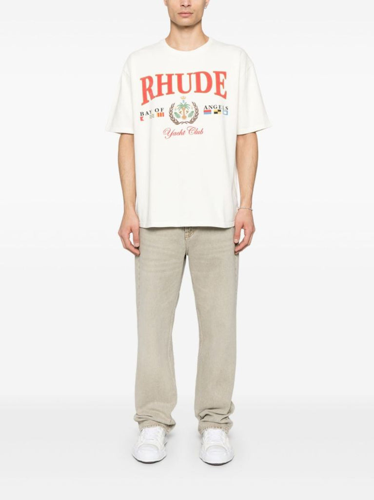 White Logo-print T-shirt