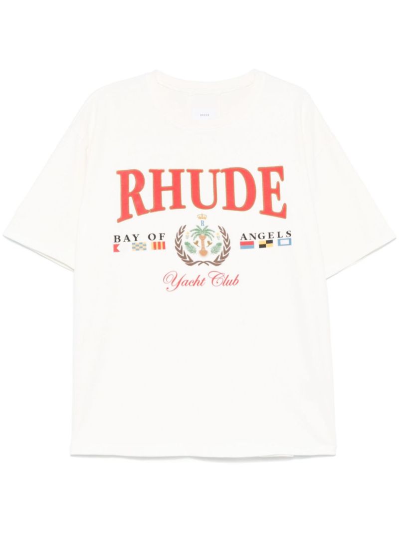 White Logo-print T-shirt