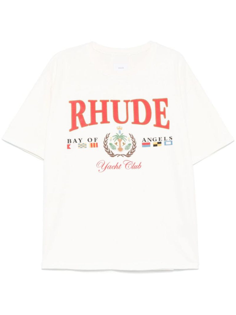 White Logo-print T-shirt