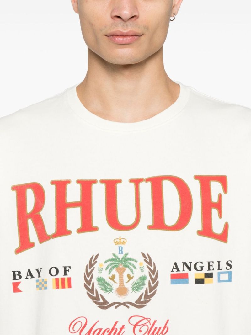 White Logo-print T-shirt
