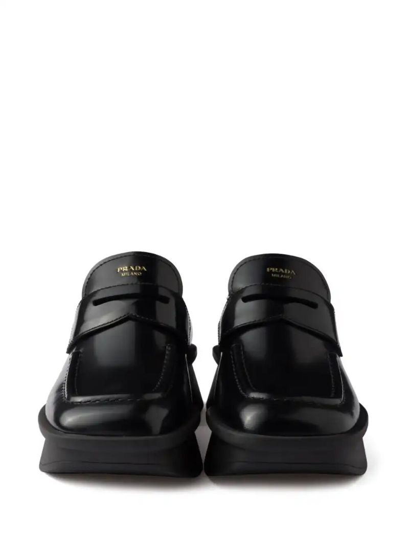 Black Leather Loafers