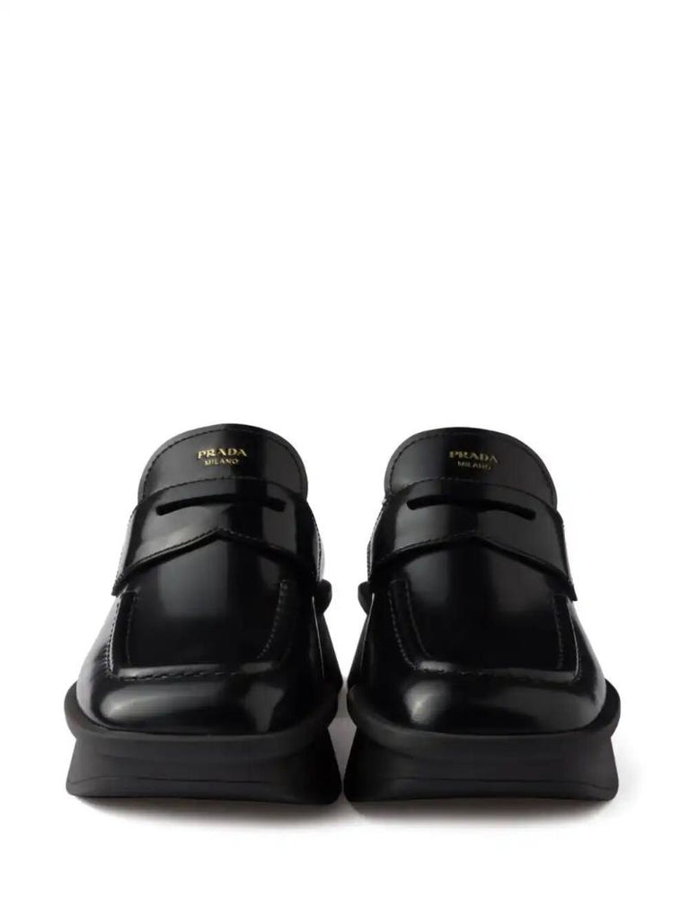 Black Leather Loafers