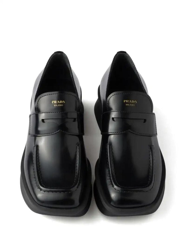 Black Leather Loafers