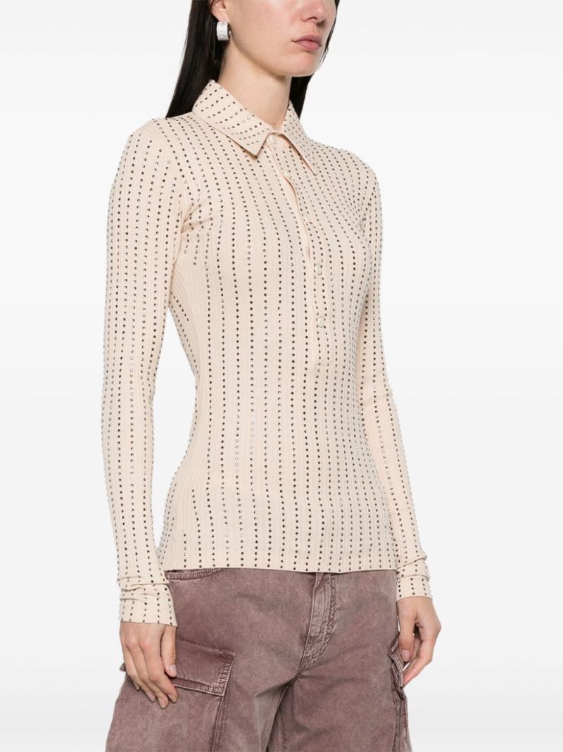 Rhinestone-embellished Polo Shirt