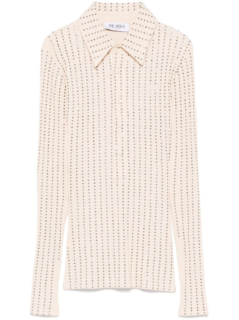 Rhinestone-embellished Polo Shirt