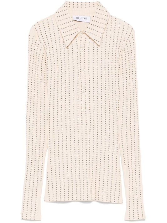 Rhinestone-embellished Polo Shirt