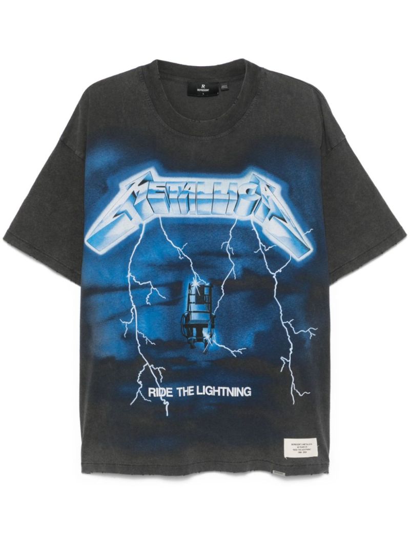 Grey X Metallica Ride the Lightning T-shirt