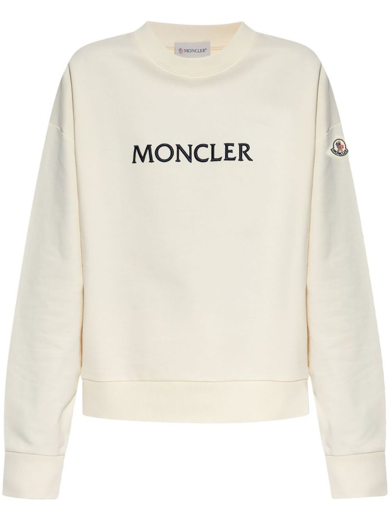 Neutrals Logo-embroidered Sweatshirt