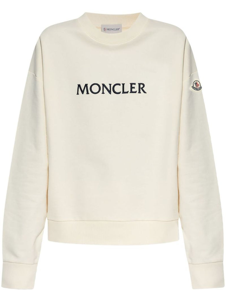 Neutrals Logo-embroidered Sweatshirt