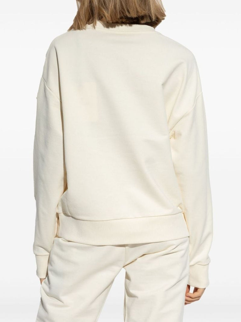 Neutrals Logo-embroidered Sweatshirt