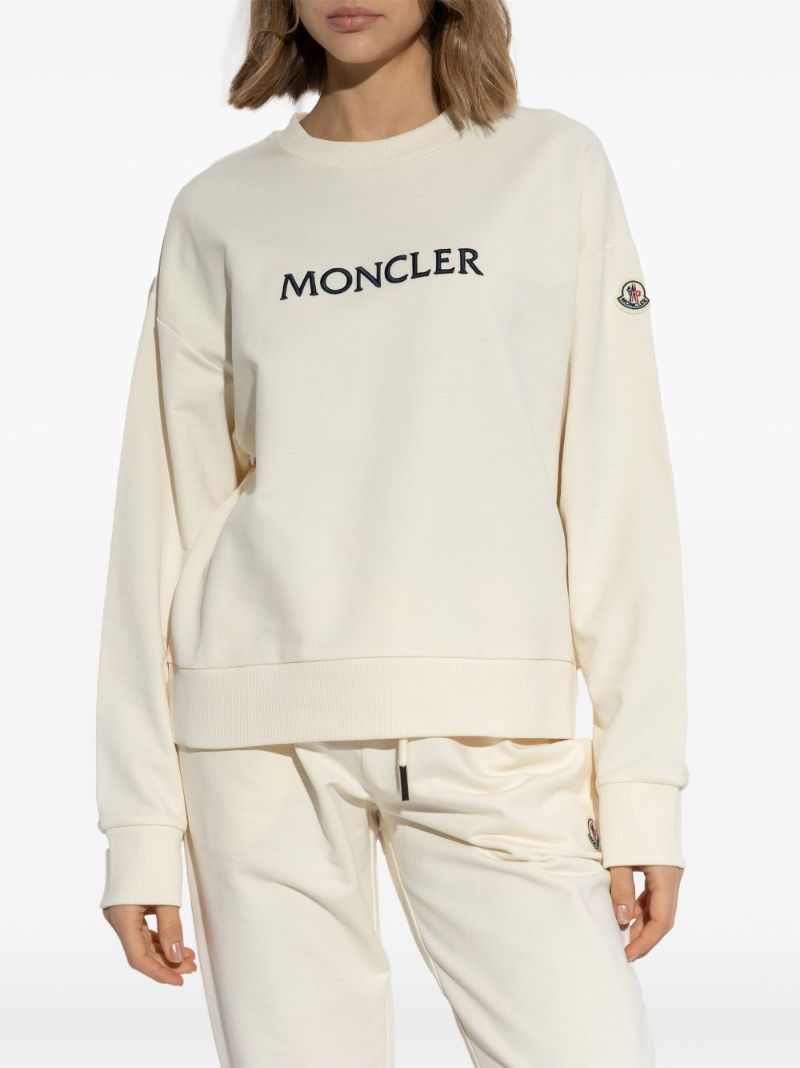 Neutrals Logo-embroidered Sweatshirt