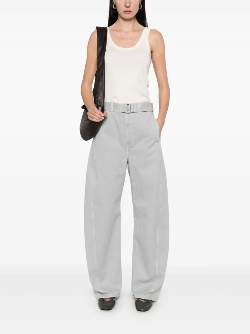 Grey Belted Jeans