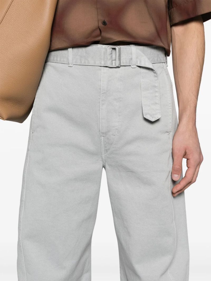 Grey Belted Jeans
