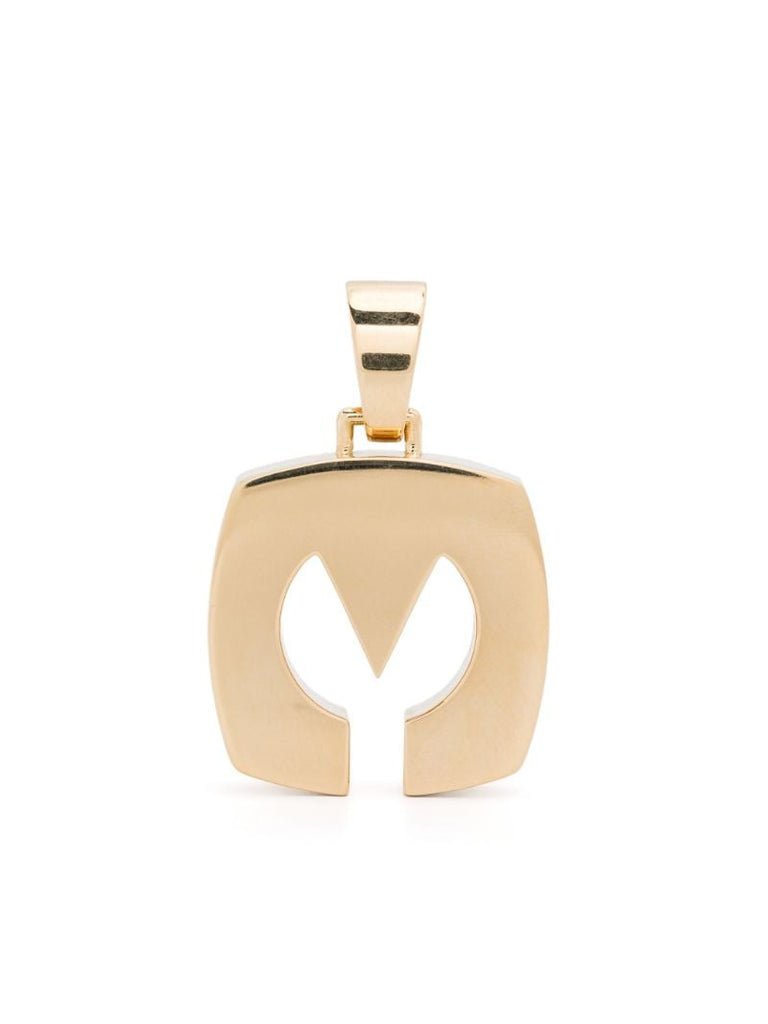 18k Yellow Gold Letter Pendant Charm