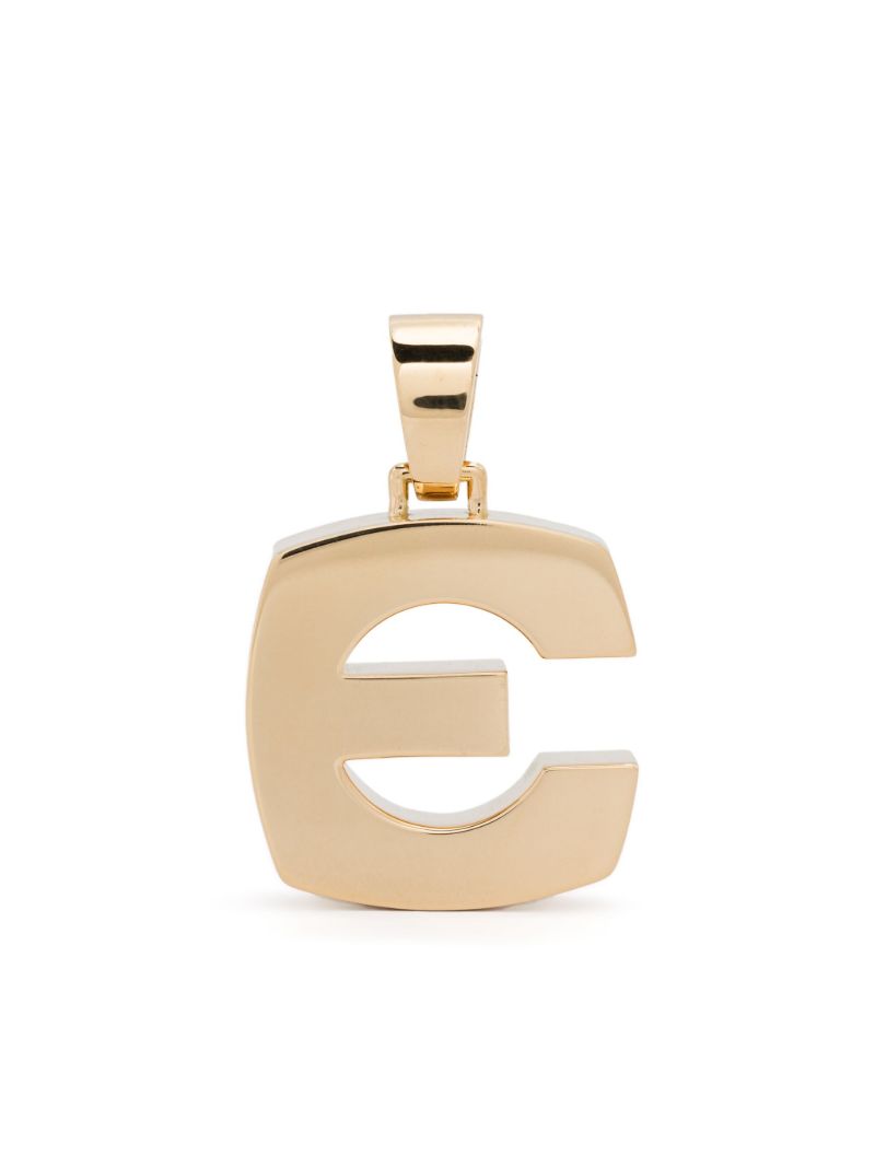18k Yellow Gold Letter Pendant Charm