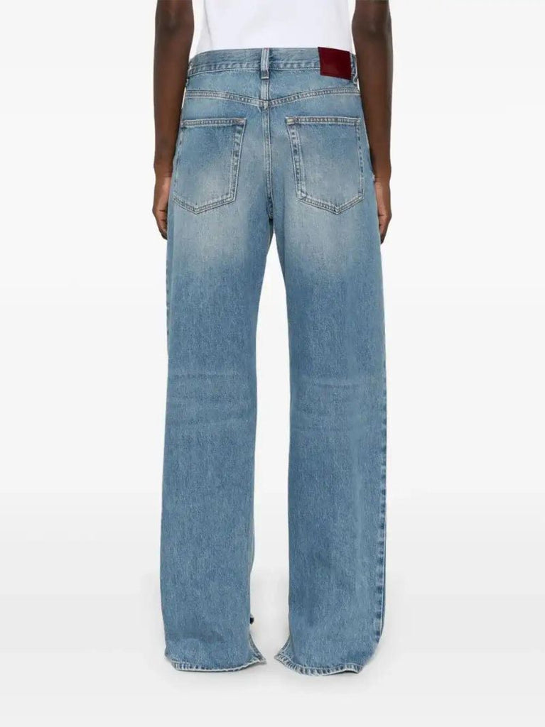 Blue Logo-patch Jeans
