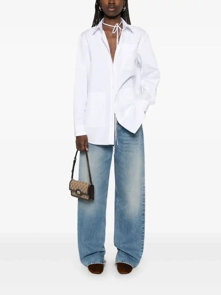 Blue Logo-patch Jeans