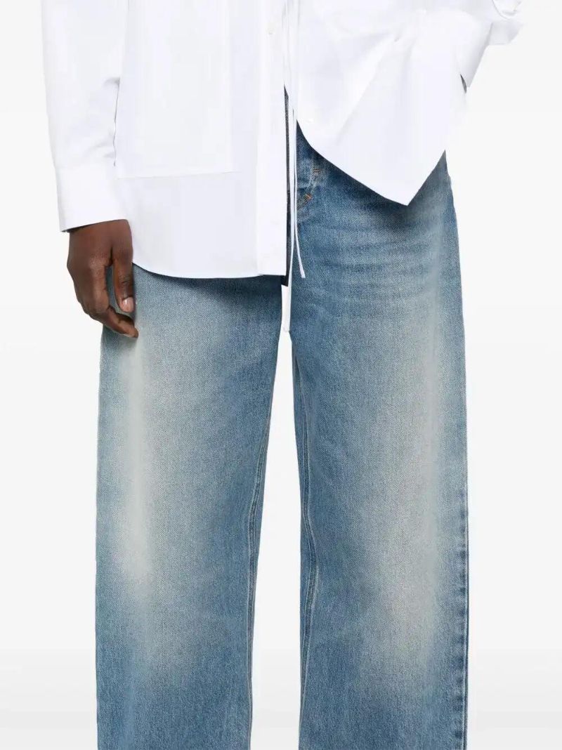 Blue Logo-patch Jeans