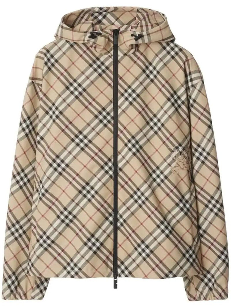 Neutrals Checked Twill Jacket