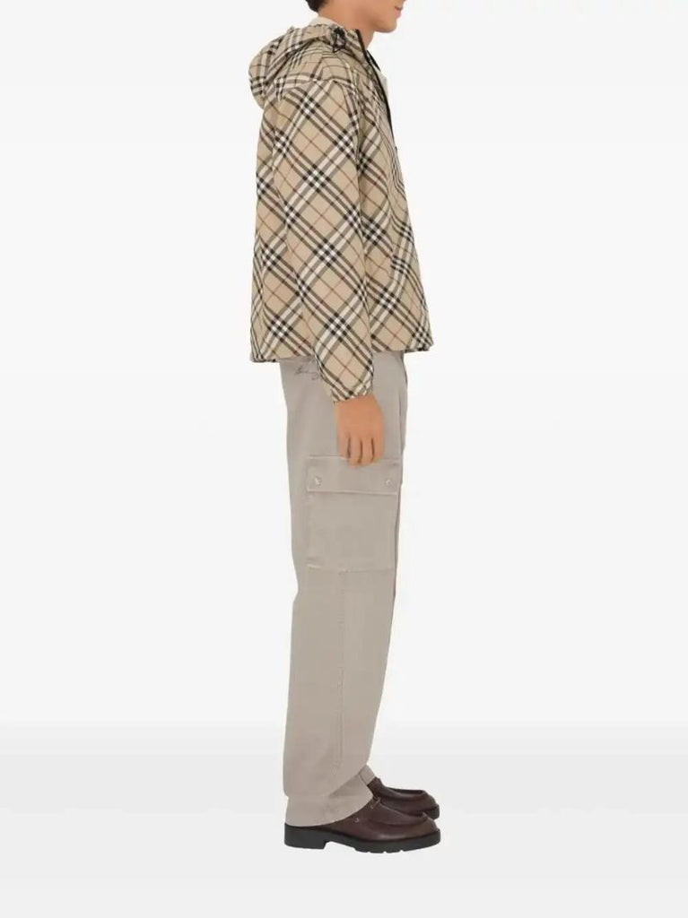 Neutrals Checked Twill Jacket