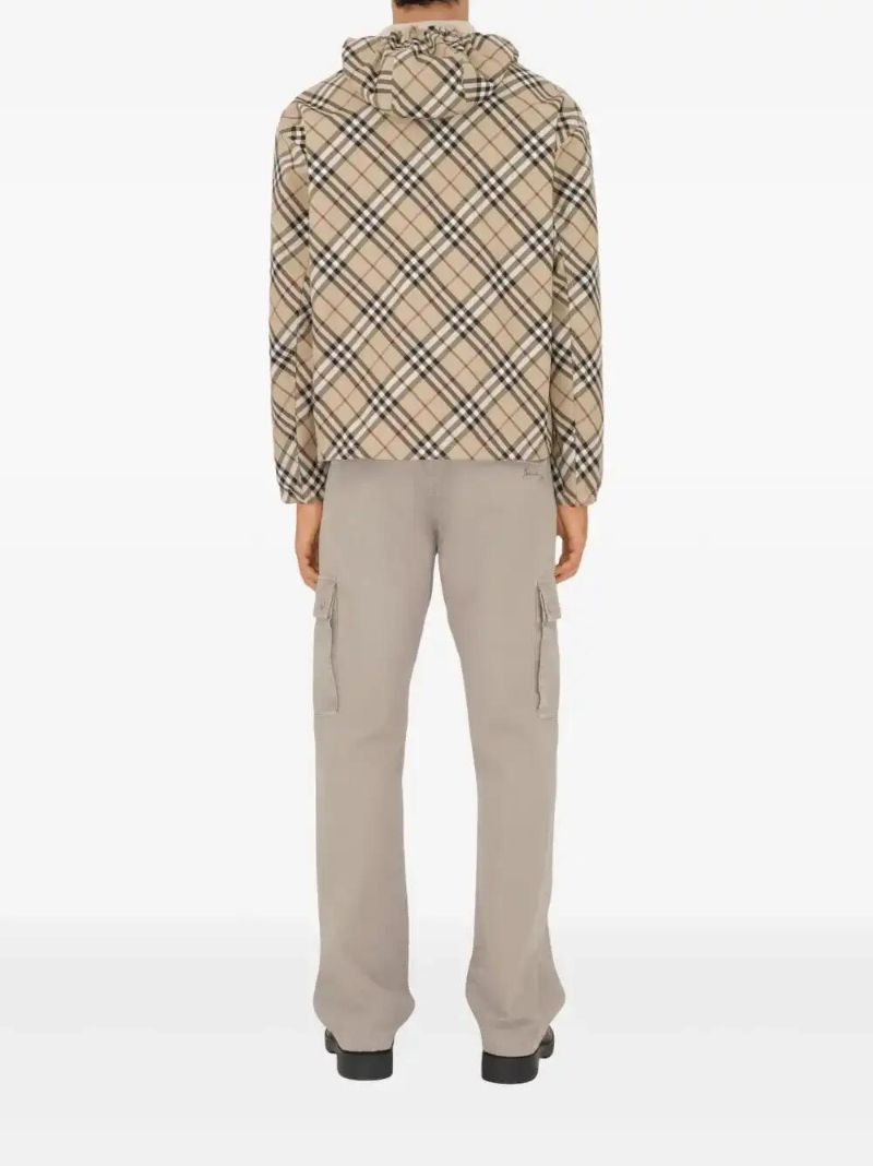 Neutrals Checked Twill Jacket
