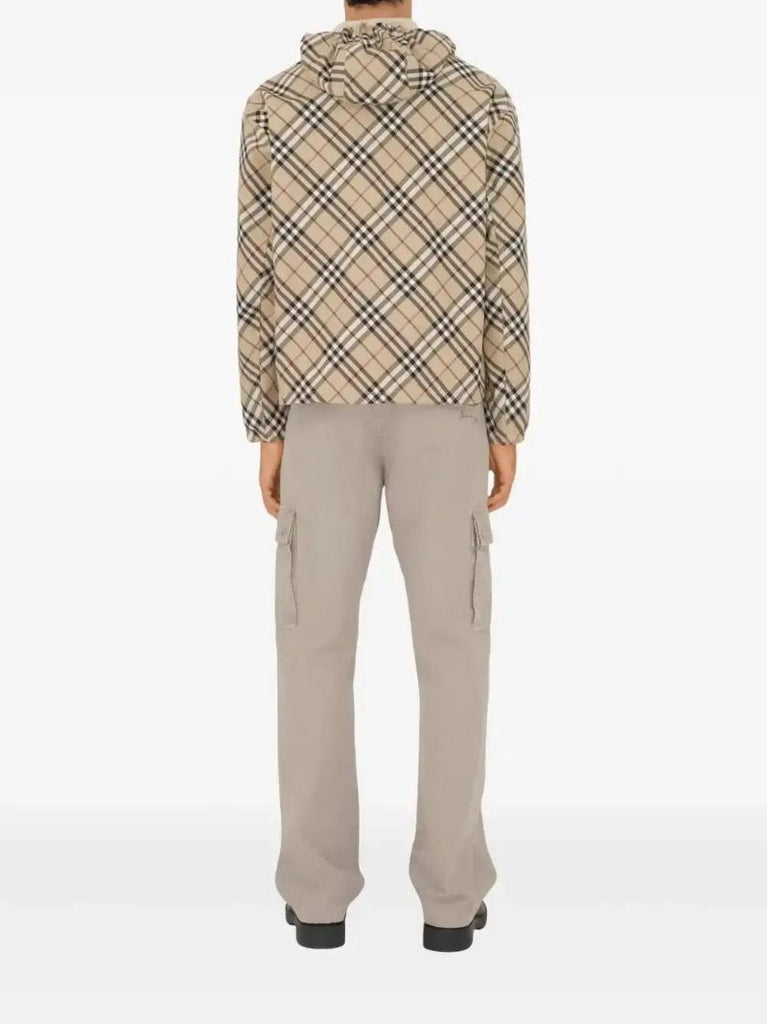 Neutrals Checked Twill Jacket