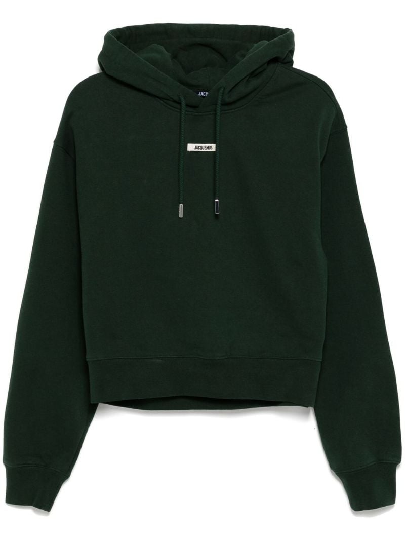 Black Grosgrain Hoodie