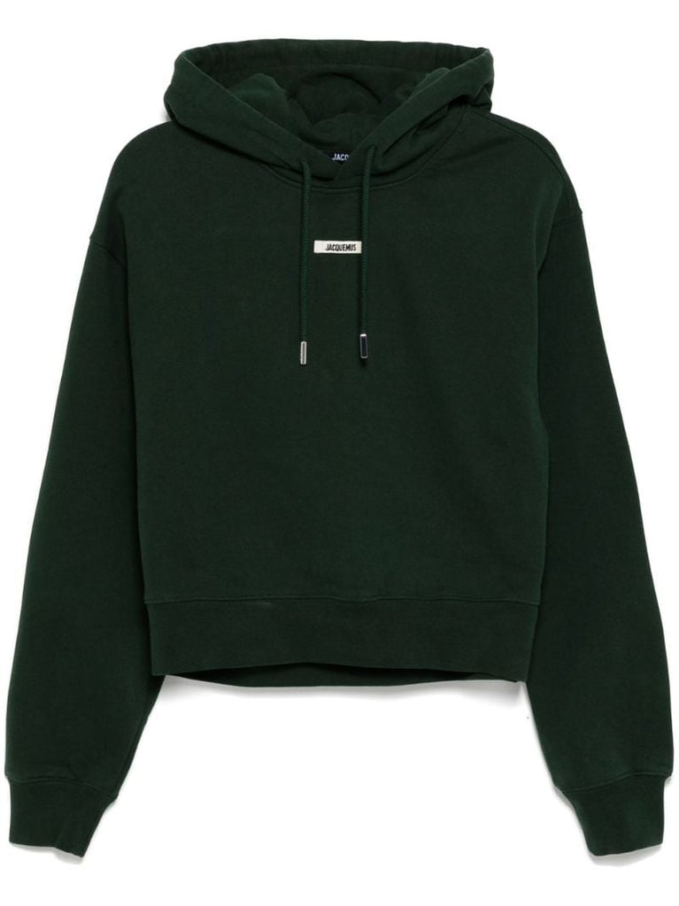 Black Grosgrain Hoodie