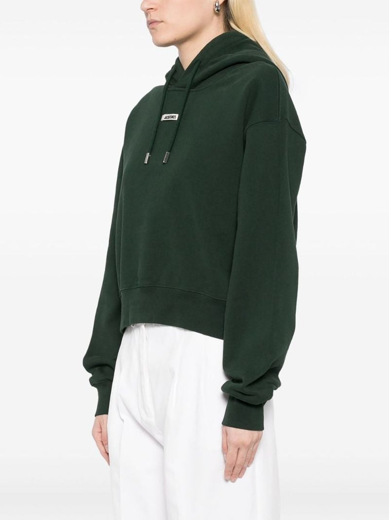 Black Grosgrain Hoodie